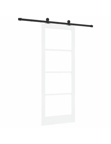 Porta scorrevole ORKDAL Bianco e Nero 83 x 211 cm