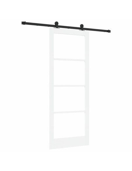 Porta scorrevole ORKDAL Bianco e Nero 83 x 211 cm