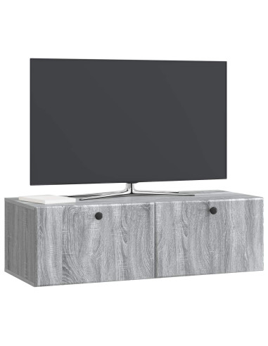 Mobile Porta TV da Muro Grigio Sonoma 98 x 41 x 30 cm
