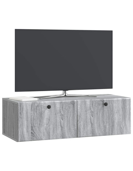 Mobile Porta TV da Muro Grigio Sonoma 98 x 41 x 30 cm