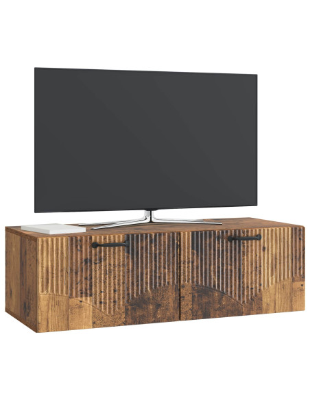 Mobile Porta TV da Muro Legno antico 98 x 41 x 30 cm