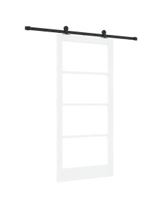 Porta scorrevole ORKDAL Bianco e Nero 93 x 202 cm 2