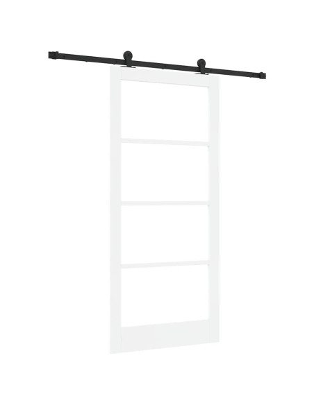 Porta scorrevole ORKDAL Bianco e Nero 93 x 202 cm
