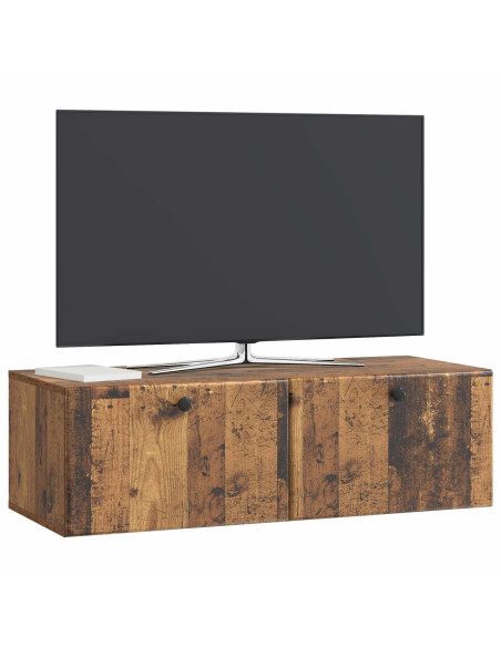 Mobile Porta TV da Muro Legno antico 98 x 41 x 30 cm