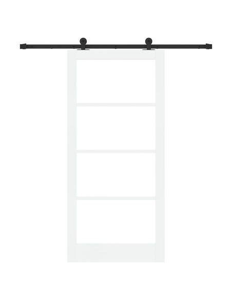 Porta scorrevole ORKDAL Bianco e Nero 93 x 202 cm
