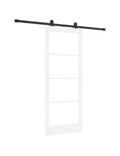 Porta scorrevole ORKDAL Bianco e Nero 83 x 202 cm 2