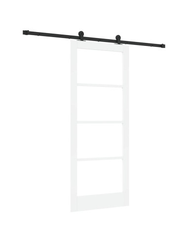 Porta scorrevole ORKDAL Bianco e Nero 83 x 202 cm