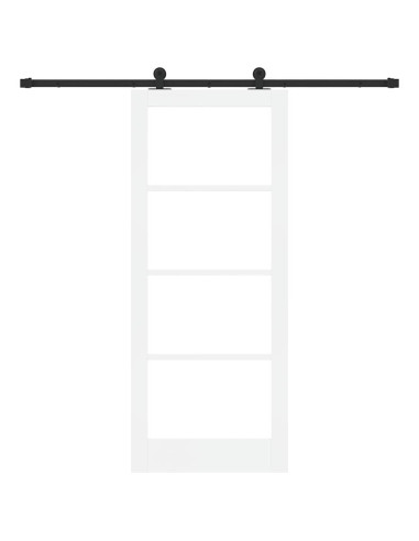 Porta scorrevole ORKDAL Bianco e Nero 83 x 202 cm