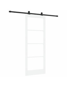 Porta scorrevole ORKDAL Bianco e Nero 83 x 211 cm 2