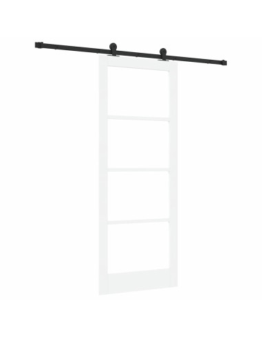 Porta scorrevole ORKDAL Bianco e Nero 83 x 211 cm