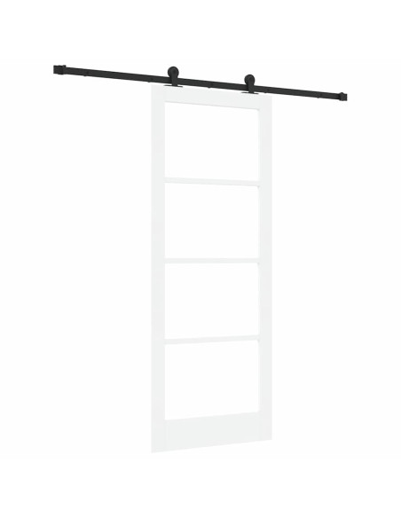 Porta scorrevole ORKDAL Bianco e Nero 83 x 211 cm