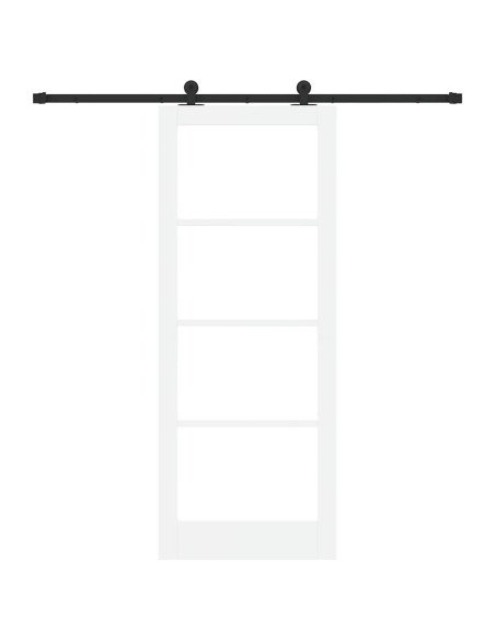 Porta scorrevole ORKDAL Bianco e Nero 83 x 211 cm