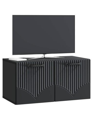Mobile Porta TV da Muro Nero 59,5 x 31 x 30 cm