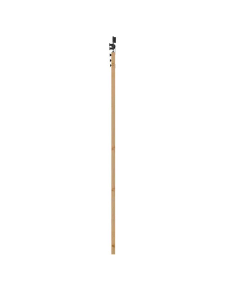 Porta scorrevole ORKDAL Naturale e Nero 93 x 202 cm