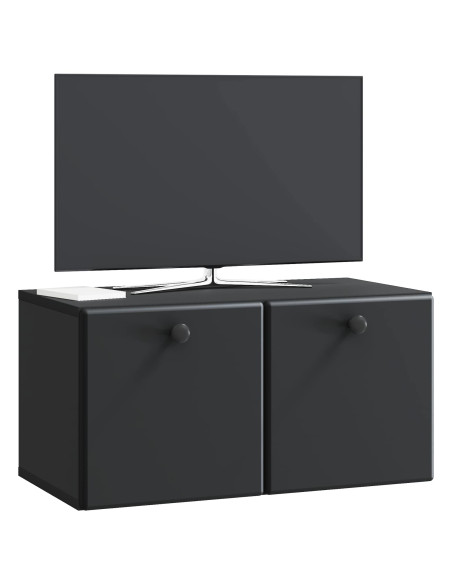 Mobile Porta TV da Muro Nero 59,5 x 31 x 30 cm
