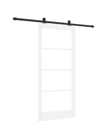 Porta scorrevole ORKDAL Bianco e Nero 93 x 202 cm