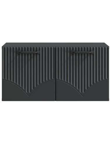Mobile Porta TV da Muro Nero 59,5 x 31 x 30 cm