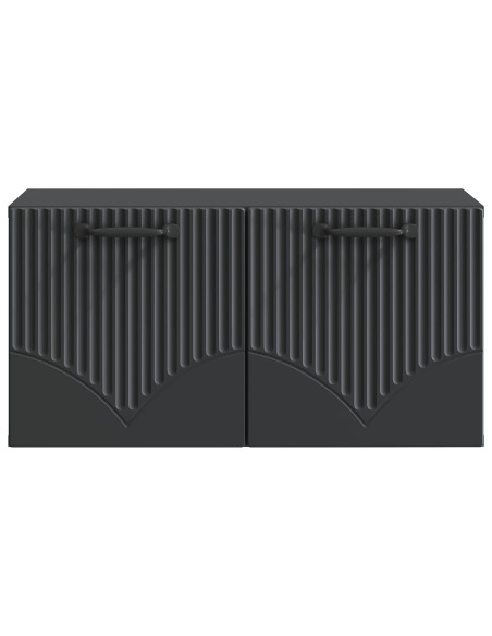 Mobile Porta TV da Muro Nero 59,5 x 31 x 30 cm