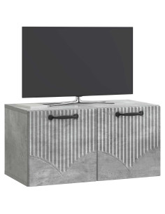 Mobile Porta TV da Muro Grigio Cemento 59,5 x 31 x 30 cm 2