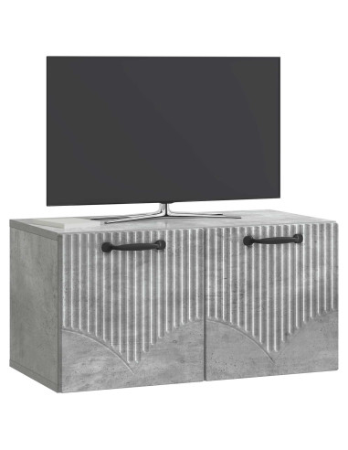 Mobile Porta TV da Muro Grigio Cemento 59,5 x 31 x 30 cm