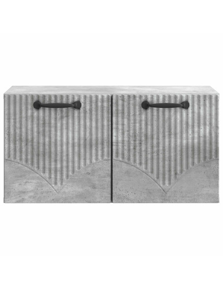 Mobile Porta TV da Muro Grigio Cemento 59,5 x 31 x 30 cm
