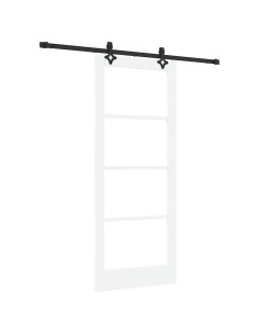 Porta scorrevole ORKDAL Bianco e Nero 83 x 202 cm 2