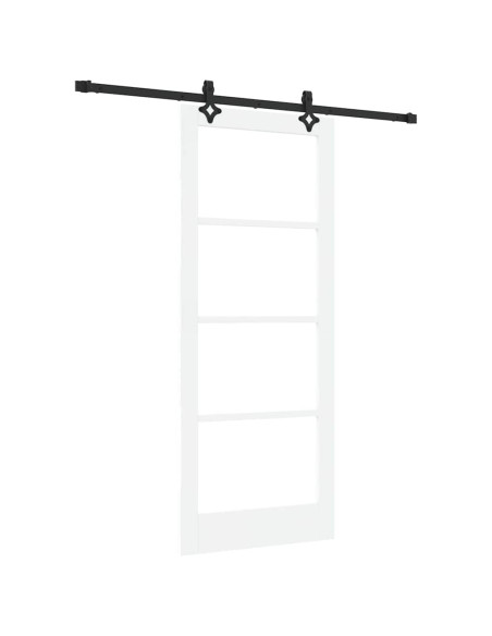 Porta scorrevole ORKDAL Bianco e Nero 83 x 202 cm