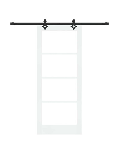 Porta scorrevole ORKDAL Bianco e Nero 83 x 202 cm