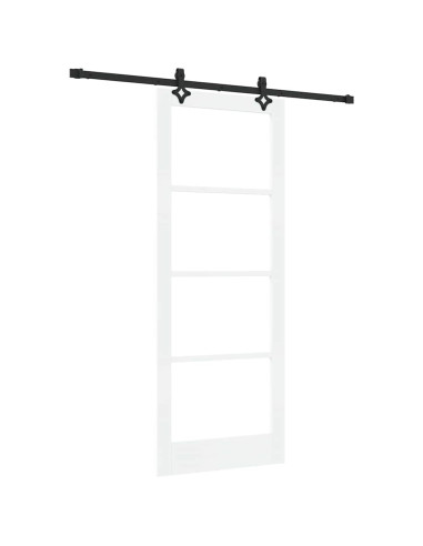 Porta scorrevole ORKDAL Bianco e Nero 83 x 211 cm