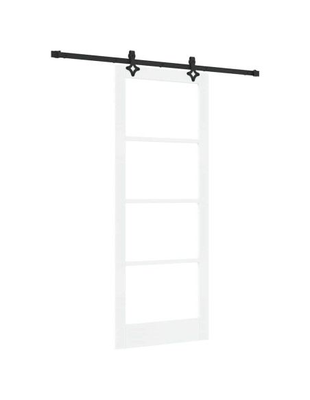 Porta scorrevole ORKDAL Bianco e Nero 83 x 211 cm