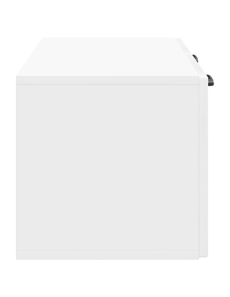 Mobile Porta TV da Muro Bianco Lucido 59,5 x 31 x 30 cm