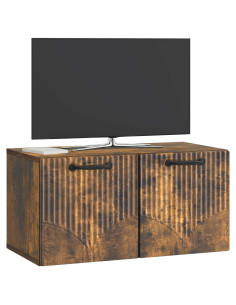Mobile Porta TV da Muro Rovere Fumo 59,5 x 31 x 30 cm 2