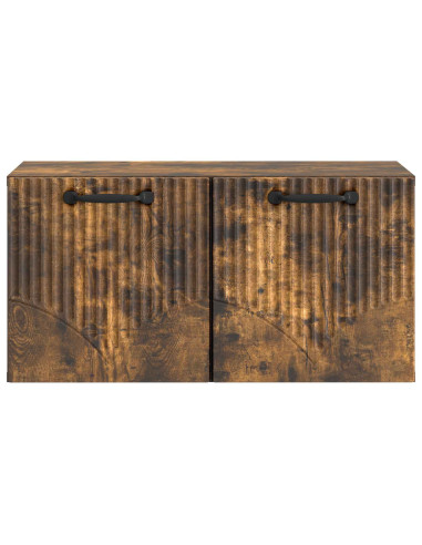 Mobile Porta TV da Muro Rovere Fumo 59,5 x 31 x 30 cm
