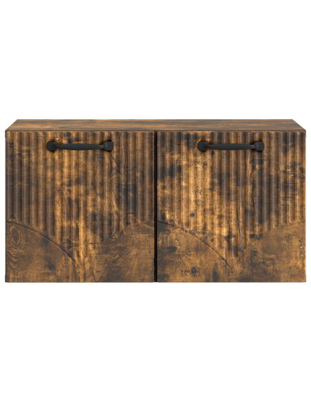 Mobile Porta TV da Muro Rovere Fumo 59,5 x 31 x 30 cm