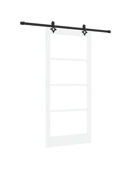 Porta scorrevole ORKDAL Bianco e Nero 93 x 202 cm