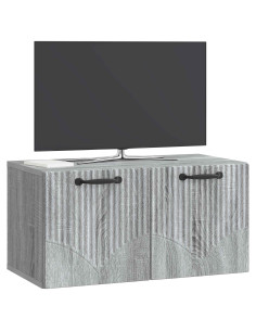 Mobile Porta TV da Muro Grigio Sonoma 59,5 x 31 x 30 cm 2