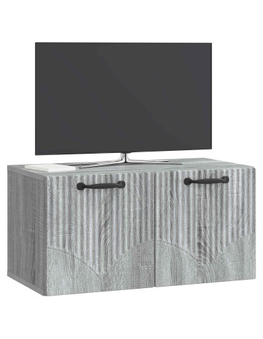 Mobile Porta TV da Muro Grigio Sonoma 59,5 x 31 x 30 cm