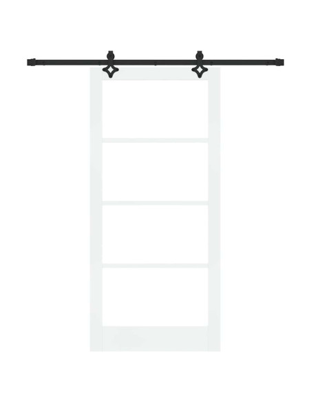 Porta scorrevole ORKDAL Bianco e Nero 93 x 202 cm