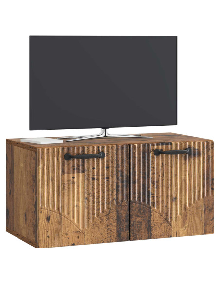 Mobile Porta TV da Muro Legno antico 59,5 x 31 x 30 cm