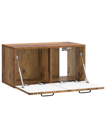 Mobile Porta TV da Muro Legno antico 59,5 x 31 x 30 cm