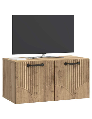 Mobile Porta TV da Muro Rovere Artigianale 59,5 x 31 x 30 cm