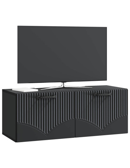 Mobile Porta TV da Muro Nero 78,5 x 31 x 30 cm