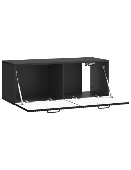 Mobile Porta TV da Muro Nero 78,5 x 31 x 30 cm