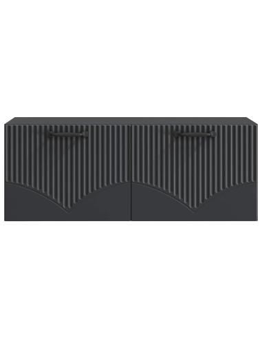 Mobile Porta TV da Muro Nero 78,5 x 31 x 30 cm
