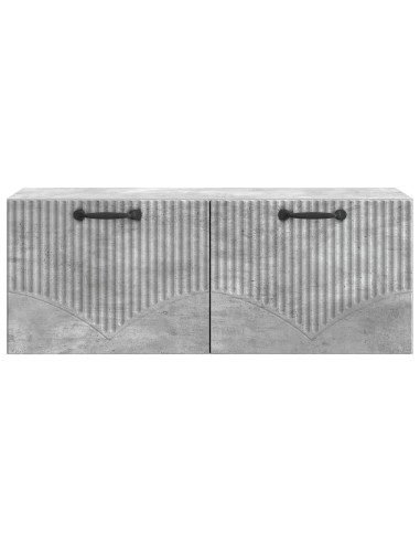 Mobile Porta TV da Muro Grigio Cemento 78,5 x 31 x 30 cm