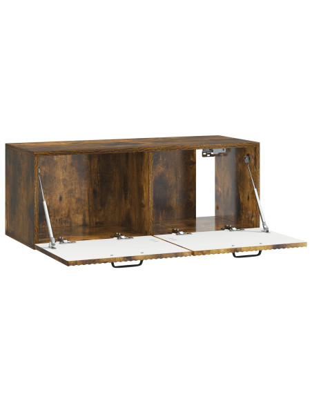 Mobile Porta TV da Muro Rovere Fumo 78,5 x 31 x 30 cm