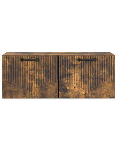 Mobile Porta TV da Muro Rovere Fumo 78,5 x 31 x 30 cm