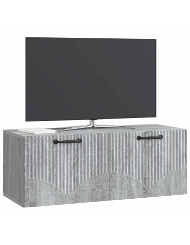 Mobile Porta TV da Muro Grigio Sonoma 78,5 x 31 x 30 cm
