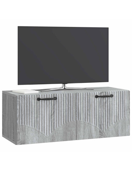 Mobile Porta TV da Muro Grigio Sonoma 78,5 x 31 x 30 cm
