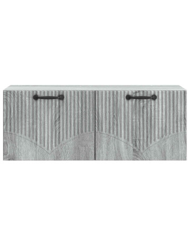 Mobile Porta TV da Muro Grigio Sonoma 78,5 x 31 x 30 cm